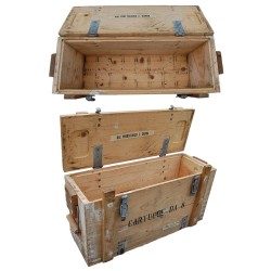 Caisse à munition en bois de surplus