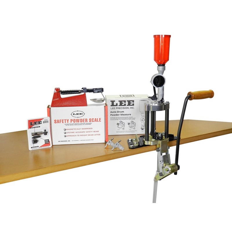 Kit presse de rechargement Lee avec tourelle 4 trous Kit presse de rechargement Lee avec tourelle 4 trous