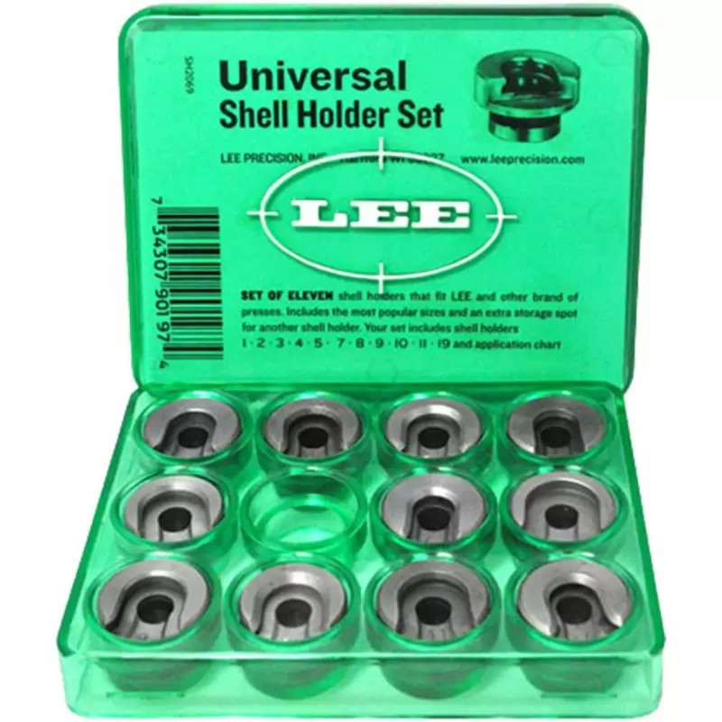 Lee Precision - Kit de 11 Shell Holders (support de douille) R-Type pour presse Lee Precision - Kit de 11 Shell Holders (support de douille) R-Type pour presse