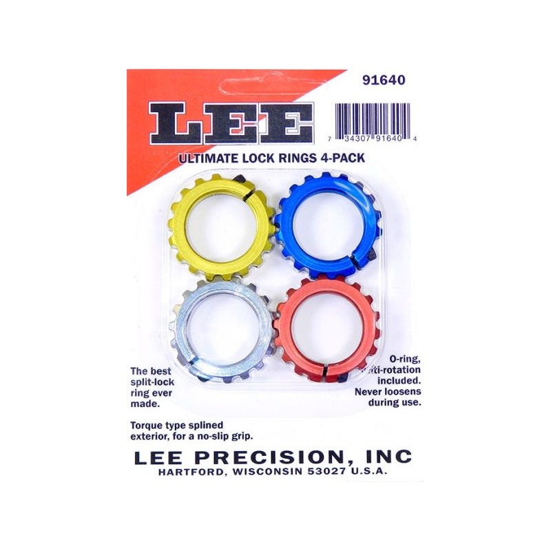 Ultimate Lock Rings Lee Pack de 4 Ultimate Lock Rings Lee Pack de 4