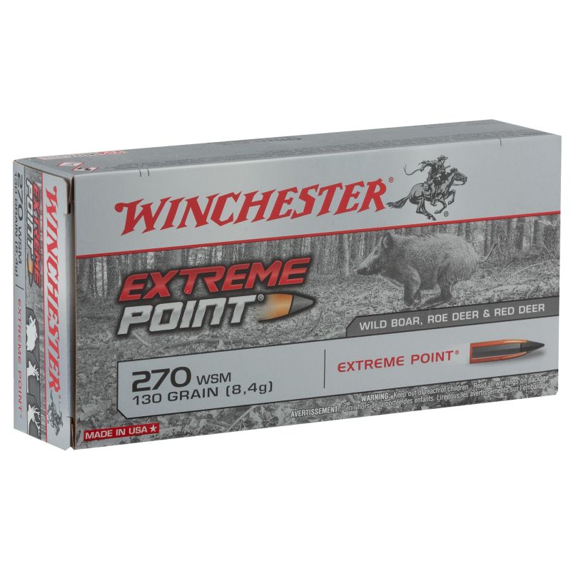 Winchester Cal. 270WSM -123gr Extreme Point bte de 20 Winchester Cal. 270WSM -123gr Extreme Point bte de 20