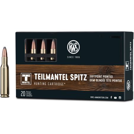 RWS Cal. 222 REM type TMS 49gr T Mantel bte de 20