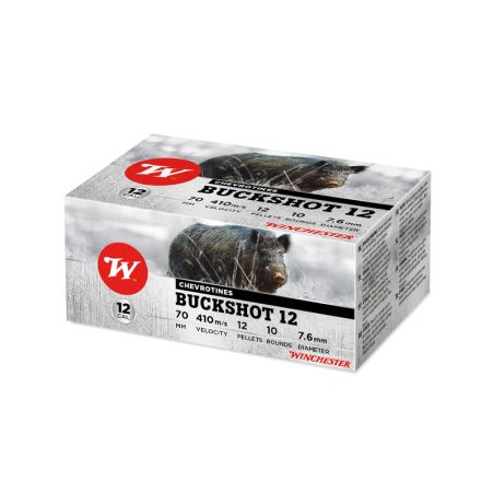 Winchester chevrotines buckshot - Cal. 12/70 bte de 10