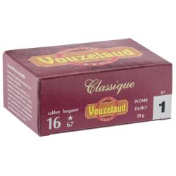 Cartouches Vouzelaud - Classique grand culot - Cal. 16/67 N°5 bte de 10