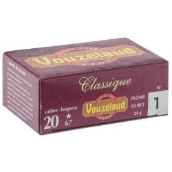 Cartouches Vouzelaud - Classique grand culot - Cal. 20/67 N°4 bte de 10