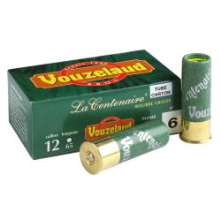 Cartouches Vouzelaud - La Centenaire tube carton - Cal. 12/65 N°9 bte de 10