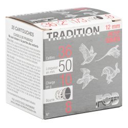 Cartouches Fob Tradition - Cal 12 mm N°8 bte de 25