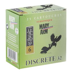 Cartouches Mary-Arm subsoniques - Cal. 12/67 N°9 bte de 25