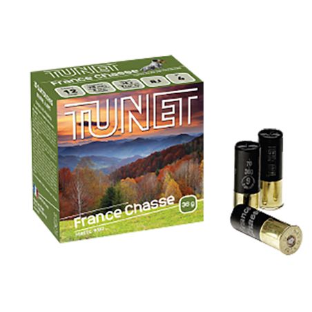 Cartouches TUNET France Chasse 12/70 N°6 bte de 25
