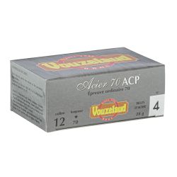 Cartouches Vouzelaud Acier 70 ACP Hautes Performances - Cal. 12/70 N°5 bte de 10