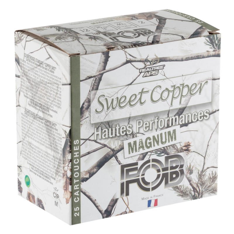 Cartouches Fob Sweet Copper Magnum 40 - Cal. 12/76 N°4 bte de 25
