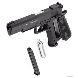 Pistolet CO2 culasse fixe BORNER POWERWIN 304 cal. 4.5mm BB's