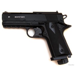 Pistolet CO2 culasse fixe BORNER WC 401 cal. 4.5mm BB's