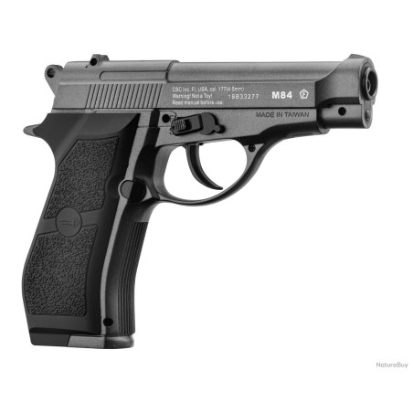 Pistolet CO2 culasse fixe BORNER M84 cal. 4.5mm BB's