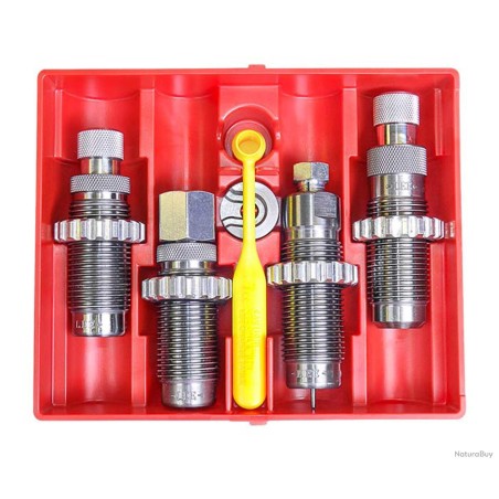jeux de 4 outils carbure Deluxe armes de poing - Lee Precision 9 x 19
