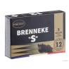Cartouche Prevot à balle BRENNEKE ''S'' demi-blindée - Cal. 12/70