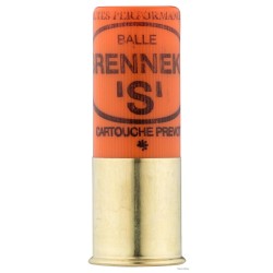 Cartouche Prevot à balle BRENNEKE ''S'' demi-blindée - Cal. 12/70