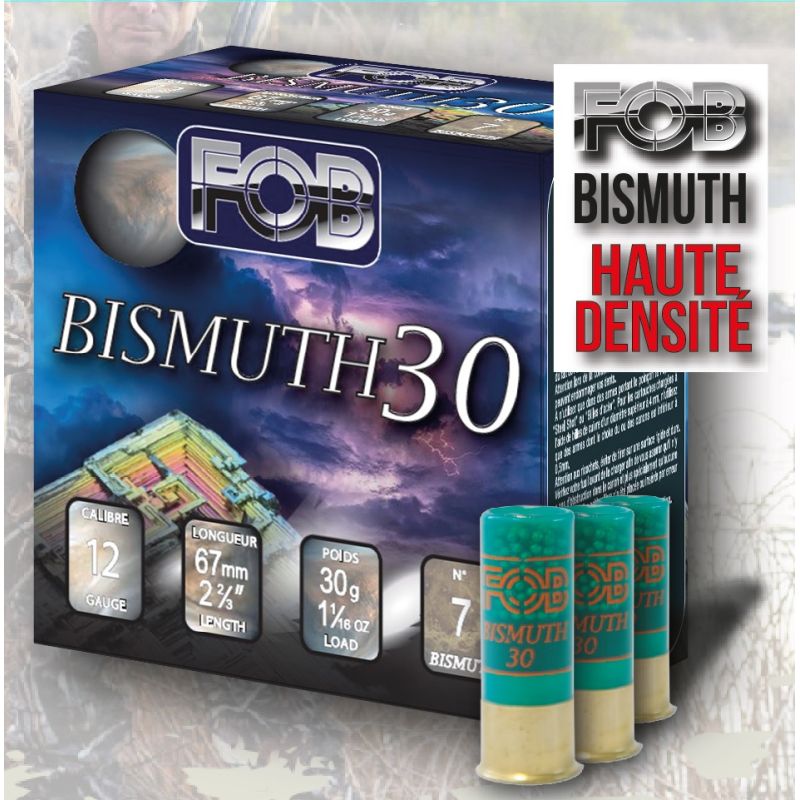 CARTOUCHES FOB BISMUTH 30BG cal.12 N°05L