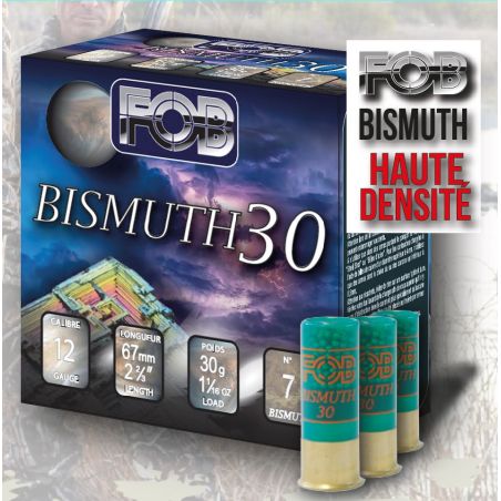 CARTOUCHES FOB BISMUTH 30BG cal.12 N°05L