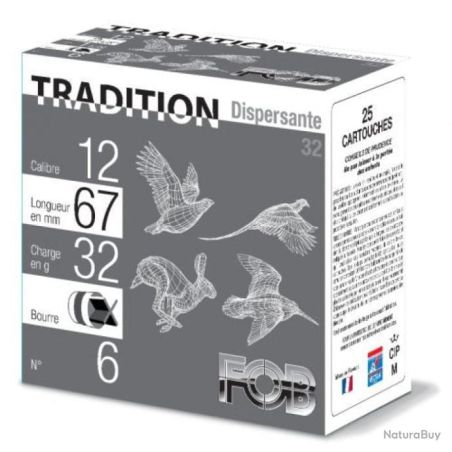 CARTOUCHES FOB TRADITION DISPERSANTE N°7 32g